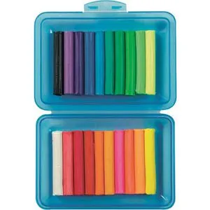 Stylex Knete 28230 - 20 farbige Stangen für kreatives Spielen - Knete für Kinder ab 3 Jahren, weich und ohne Abfärben. Praktische Box für einfachen Transport und kreative Entfaltung.