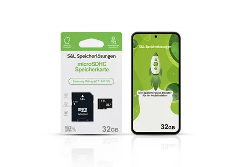 Tec-Expert microSD Karte S&L für Samsung Galaxy A17 / A17 5G Speicherkarte (32 GB, Class 10, microSDHC)