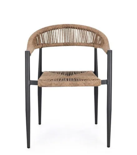 Gartenstuhl Jandia – Modern skandinavisch, stapelbar aus Aluminium und Rattan - Genieße stilvolle Entspannung im Freien mit dem Gartenstuhl Jandia. Robustes Design, pflegeleicht und stapelbar – ideal für gemütliche Stunden auf deiner Terrasse.