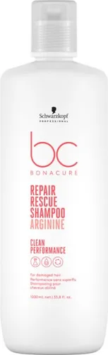 Schwarzkopf Professional BC Bonacure Peptide Repair Rescue Shampoo 1000 ml - Sanft reinigendes Shampoo für geschädigtes Haar. Die spezielle Formel stärkt die Haarstruktur und sorgt für Elastizität, ohne zu beschweren. Ideal für die tägliche Haarpflege.