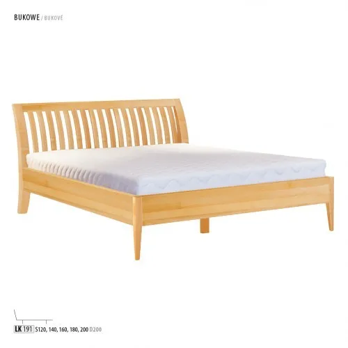 Massivholz Bett 100x200cm für Schlafzimmer - Klassisches Einzelbett aus robustem Holz, ideal für moderne Schlafzimmer. Mit einer Liegefläche von 100x200 cm bietet es hohen Komfort und besticht durch zeitloses Design.
