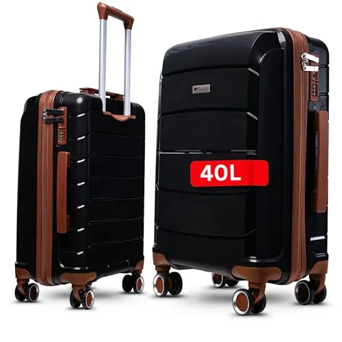 Cocoono Graz Handgepäck Koffer - Koffer für Handgepäck, TSA Schloss für internationale Reisen, 40L Volumen und 4 leichtgängige Doppelrollen – ideal für Kurzreisen und stilvoll unterwegs.