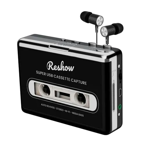 Reshow tragbarer Kassettenspieler mit USB-Umwandlung