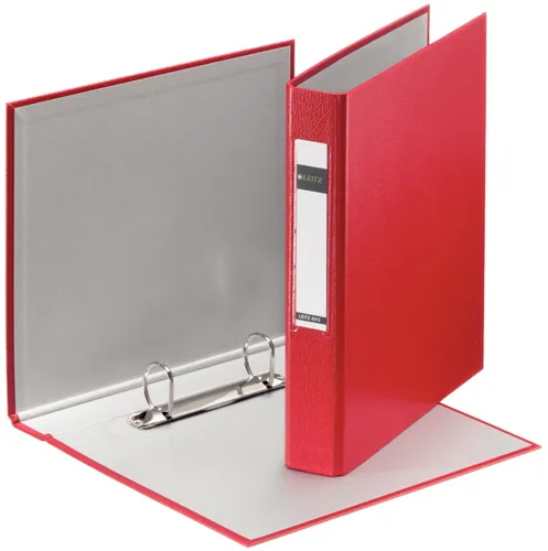 LEITZ Ringbuch Standard DIN A5 rot 2-D Ring Mechanik Rückenbreite: 37 mm