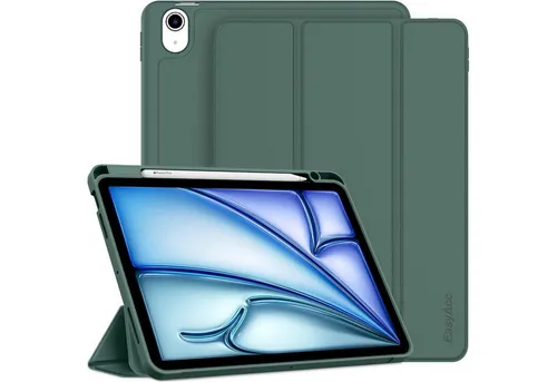 LuxusKollektion Tablet-Hülle Hülle iPad Air M2 11 Zoll Stifthalter Trifold TPU Nachtgrün