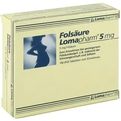 Folsäure Lomapharm 5 mg Tabletten