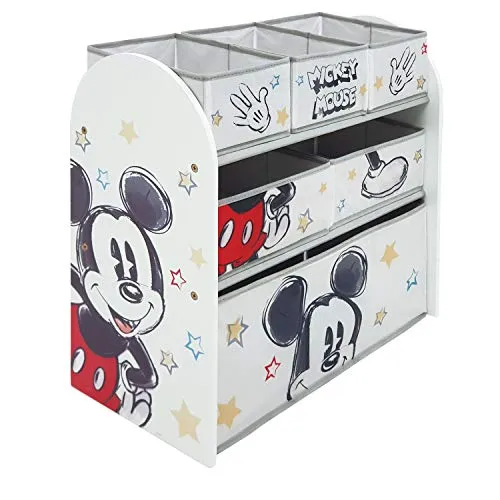 Arditex Mickey Mouse Regal mit 6 Boxen