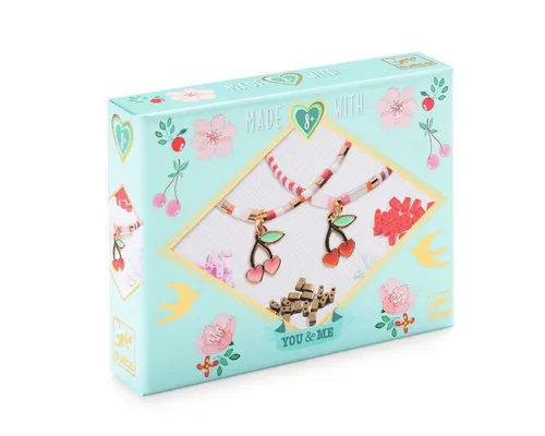 DJECO Kreativset Schmuck basteln Kirschen Kreativset Bastelset