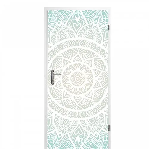 nikima Schönes für Kinder selbstklebendes Türbild in türkis von Nikima