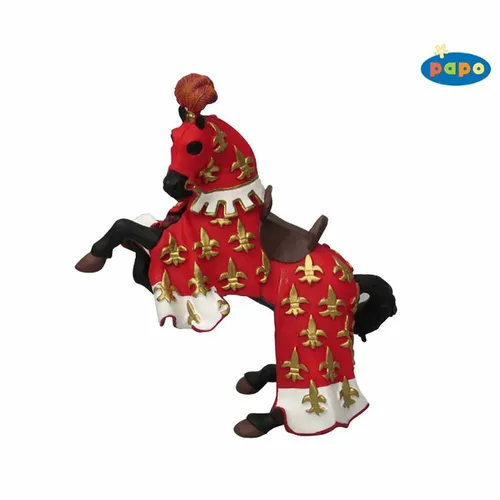 Papo 39257 - Ritter - Prinz Philips Pferd, rot