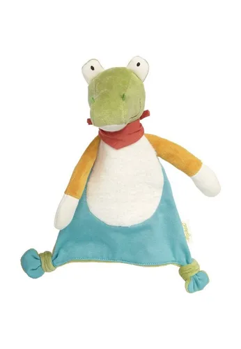 sigikid 39569 Schnuffeltuch Krokodil - Süßes Schmusetuch aus Bio-Baumwolle, ideal für Babys und Kleinkinder. Der perfekte Kuschel- und Einschlafbegleiter mit tollen Greifmöglichkeiten.