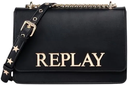 Replay Umhängetasche 25 cm grau - Stylische Handtasche in Grau, perfekt für den Alltag und mit verstellbarem Schultergurt für individuellen Tragekomfort.