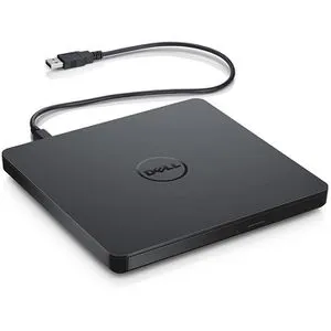 Dell Brenner Slim DW316 - Externer DVD-Brenner, kompakt und leicht für Notebook und Ultrabook, USB 2.0, schwarz
