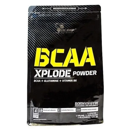 Olimp BCAA Xplode Pulver 1000g - Aminosäuren für optimale Regeneration - Protein Shakes & Muskelaufbau, ideal zur Unterstützung der Muskelregeneration nach dem Training, mit erfrischendem Ananasgeschmack und 1kg Inhalt.