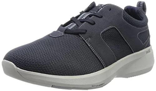 Clarks Herren Lehman Tie Sneaker, Navy, 44.5 EU - Herren-Sneaker aus Glattleder, komfortabel und nachhaltig mit leichtem Design für den Alltag.