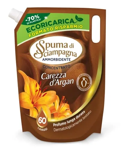 Spuma di Sciampagna Eco Weichspüler Konzentrat Secrets Sensual Argan 60 Waschgänge - 1200 ml, 11