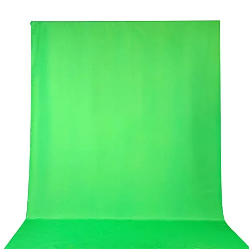 Hersmay 10 x 19.6 ft/3 x 6 m Greenscreen Fotostudio Hintergrundstoff Green Screen 100% Reine Muslin Hintergrund Backdrop Photography