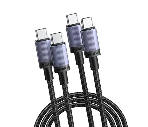Produktbild UGREEN USB C Kabel 240W Ladekabel USB-C PD 3.1 Schnellladekabel PPS USB C auf USB C Kabel für iPhone 17/Air/16/15 Serie, MacBook Pro/Air, iPad Pro, Galaxy S25, Pixel, XPS, Steam Deck usw(1M 2 Stück