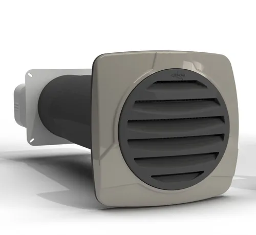 Flachkanal 175x80mm Teleskop-Mauerkasten 35-68cm Blower-Door Dunstabzug Küche