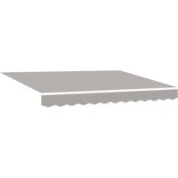 furnicato Markisen-Ersatzstoff 330 x 245 cm - Wetterfest und Hellgrau - Hochwertiger Markisen-Ersatzstoff mit den Maßen 330 x 245 cm. Ideal für den Schutz vor Sonne und Regen, robust und langlebig für den täglichen Einsatz.