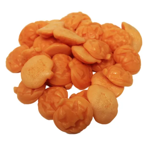 Fruchtgummi Kürbisköpfe softig mit Himbeere und Erdbeere 300g