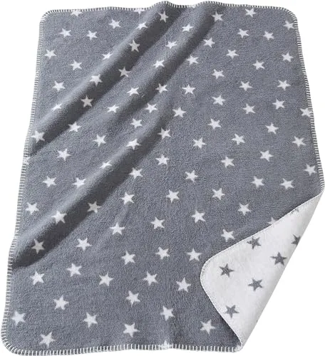 Erwin Müller Kuscheldecke Baumwolle grau Größe 100x150 cm in grau von Erwin Müller