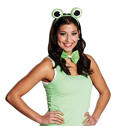 Zubehör zum Frosch Kostüm Fliege Haarreif zu Karneval Fasching
