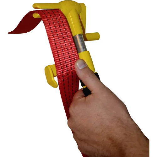 Spanngurtwickler mit Softgriff - Zurrgurtaufroller - Praktisches Aufbewahrungs- und Ordnungszubehör für Spanngurte, sorgt für einfache Handhabung und Ordnung beim Transport.