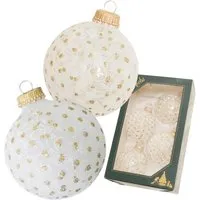 Krebs Glas Lauscha Weihnachtsbaumkugel 4-tlg. 7cm