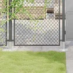 vidaXL Pfostenträger Quadratisch 12 Stk. Silber 51x51mm Stahl Verzinkt