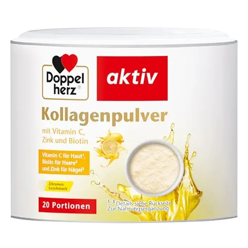 Doppelherz Kollagenpulver mit Vitamin C, Zink und Biotin, 150 g