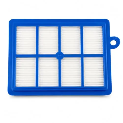 TALENTEC home | 1x Ersatz HEPA Filter Kompatibel mit Philips, Electrolux und anderen Marken. Staubsaugerfilter für Staub, Schmutz und Partikel : H12 : Farbe blau und weiß
