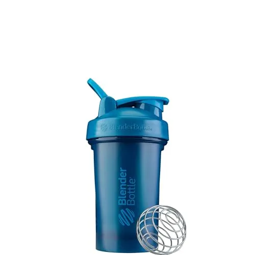 BlenderBottle Classic V2 Shaker-Flasche, perfekt für Protein-Shakes und Pre Workout, 590 ml, Ozeanblau