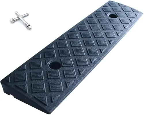 Bordsteinrampe 500×130×30mm Tragbare Bordsteinrampe Leichte Kunststoff Schwellenrampe 3cm Anstieg Übergangsrampe für Gehwege Auto Fahrrad Rollstuhl Motorrad Handwagen, rutschfeste Oberfläche, 1 Stück