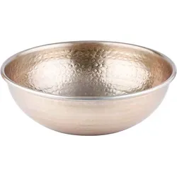 Marrakesch Orient & Mediterran Interior Dekotablett Engla Gold 27cm - Dekotablett aus handgefertigtem Aluminium, langlebig und ideal für drinnen und draußen. Bringt modernen Luxus in Ihr Zuhause und ist ein einzigartiger Blickfang.