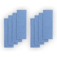 Bestlivings Bodenwischer Ersatzbezug Blau Mikrofaser 8er Pack