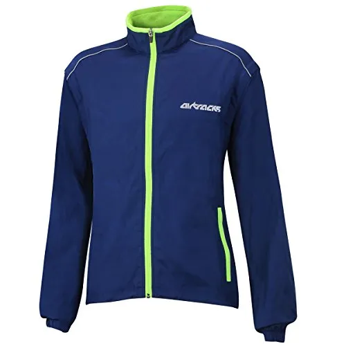 Airtracks Herren Fahrradjacke/Weste XXL navy - Multifunktionale Radjacke mit abnehmbaren Ärmeln - Vielseitige Fahrradjacke und Weste in einem, extrem leicht und atmungsaktiv. Winddicht und wasserabweisend, ideal für jede Wetterlage. Mit reflektierenden Elementen für bessere Sichtbarkeit und praktischen Taschen.