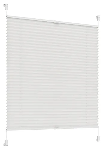 Plissee weiß 75cm x 140cm Jalousie Easyfix Faltrollo Plisseerollo Plisse Plisee