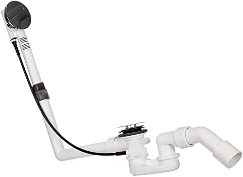 Viega Ab- und Überlaufgarnitur Multiplex 40/50 mm - Wasserhahnventileinsätze mit Geruchverschluss und 45° Ablaufbogen für eine optimale Abwasserentsorgung.