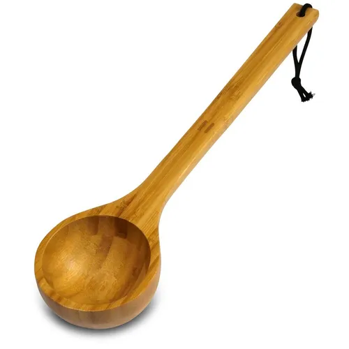 Saunakelle Bambus 430 mm Saunaschöpfkelle Schöpfkelle Sauna Aufguss Kelle Löffel