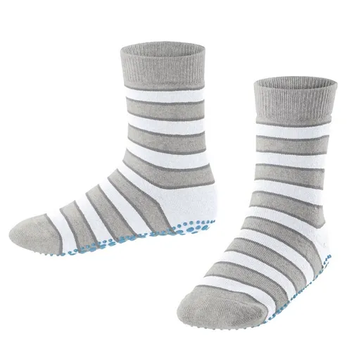 Falke Hausschuhe Simple Stripes (Baumwolle-Mischung) grau Kinder, Größe: 39-42
