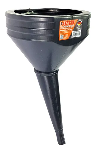 Öltrichter Trichter Einfülltrichter XXL 21cm abgewinkelt Sieb Benzin Wasser HERO