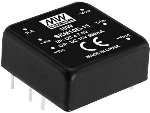 MEAN WELL SKM10B-05 DC/DC-Wandlermodul 2A 10W - Kompaktes DC/DC-Wandlermodul mit 10W, ideal für IoT und industrielle Anwendungen. Hohe Leistungsdichte und weitreichender Temperaturbereich von -40 bis +85°C.