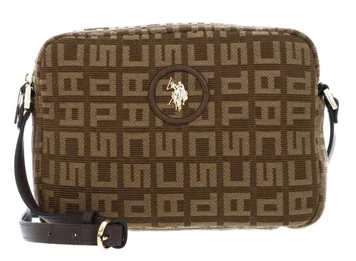 U.S. Polo Assn Crossbody Bag - Elegante Umhängetasche in Braun - Handtaschen aus hochwertigem Polyurethan und Polyester, verstellbarer Schulterriemen für optimalen Tragekomfort, ideal für den Alltag.