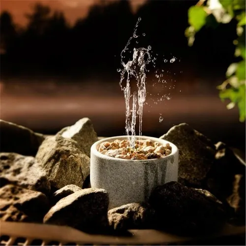 HUKKA SAUNATROIKKA - Springbrunnen - Saunazubehör mit einzigartigem Design, sorgt für entspannende Atmosphäre und verbessert das Saunaerlebnis durch beruhigendes Wasserplätschern.