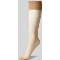 Falke 20 DEN Feinkniestrümpfe in matter Optik in Sand, Größe 39-42