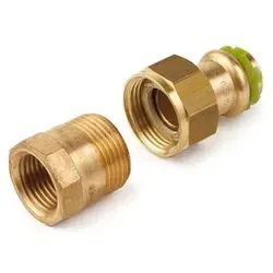 SudoPress Rotguss Pressfitting Verschraubung IG 22 mm x 1