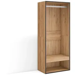 Offener Kleiderschrank 60x35x145 cm aus Eiche