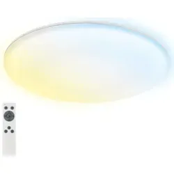 LED Deckenleuchte dimmbar 36W Rowny - Moderne IP54 Deckenleuchte mit 3800 lm und CCT von 2700-6500 K, ideal für individuelle Lichtgestaltung in jedem Raum.