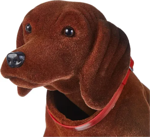 Simba Wackel Dackel Wackelkopf Waldi- Hund Deko Kult - Hutablage Retro Farbwahl dunkelbraun